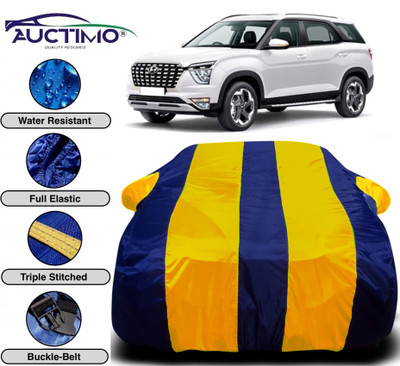 AUCTIMO Car Cover For Hyundai Alcazar (With Mirror Pockets)(Multicolor)