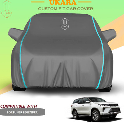 Ukara Car Cover For Toyota Universal For Car (With Mirror Pockets)(Grey)