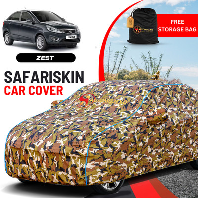 AUTOMOZEXO Car Cover For Tata Zest (With Mirror Pockets)(Multicolor)