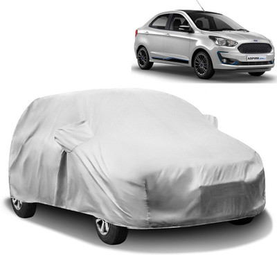 CARNEST Car Cover For Ford Figo Aspire (With Mirror Pockets)(Silver)