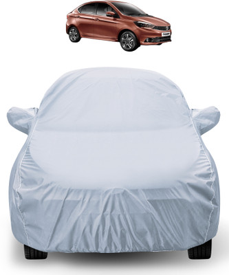 Auto Hub Car Cover For Tata Tigor (With Mirror Pockets)(Silver)