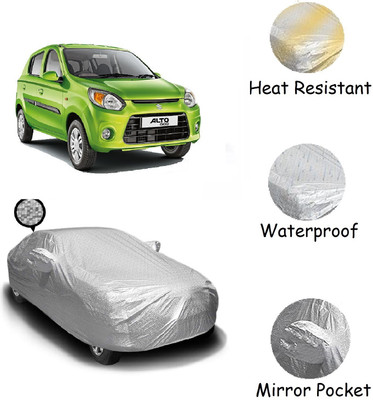 AUTOFIT Car Cover For Maruti Alto 800 (With Mirror Pockets)(Silver)