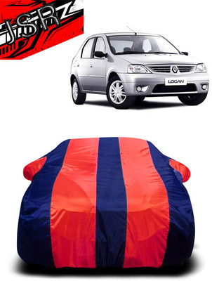 J S R Car Cover For Mahindra Logan 1.5 DCI DLX (With Mirror Pockets)(Red, Blue)