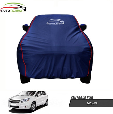 AUTO ALAXON Car Cover For Chevrolet Sail UVA (With Mirror Pockets)(Blue)