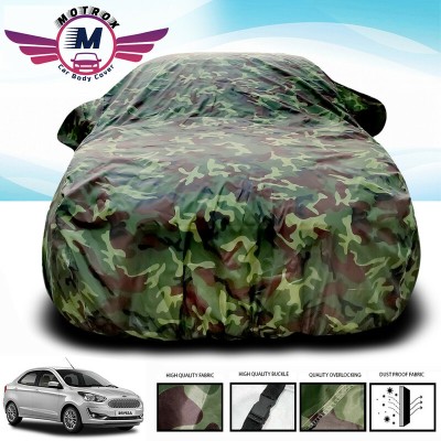 MoTRoX Car Cover For Ford Figo Aspire (Without Mirror Pockets)(Green)