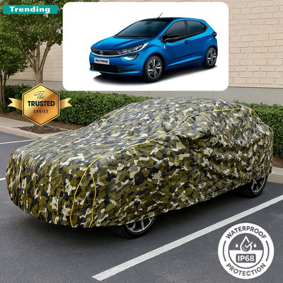 GOSHIV-car and bike accessories Car Cover For Tata Altroz XT Petrol (With Mirror Pockets)(Yellow, Black)