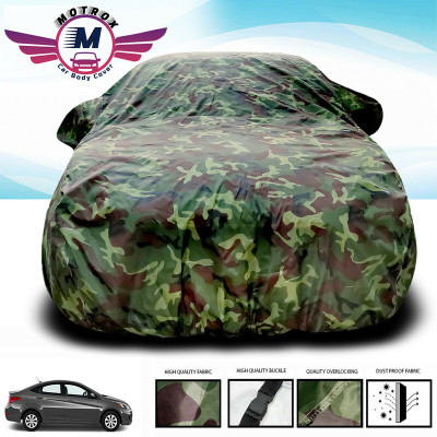 MoTRoX Car Cover For Hyundai Accent (Without Mirror Pockets)(Green)