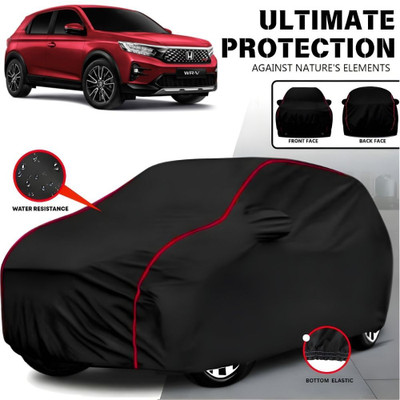 AYSHU Car Cover For Honda WR-V, WRV, WRV Edge Edition i-DTEC S Diesel, WRV Exclusive Petrol, WRV Exclusive Diesel, WRV i-VTEC S (With Mirror Pockets)(Black, Red, For 2010, 2011, 2012, 2013, 2014, 2015, 2016, 2017, 2018, 2019, 2020, 2021, 2022, 2023, 2024 Models)