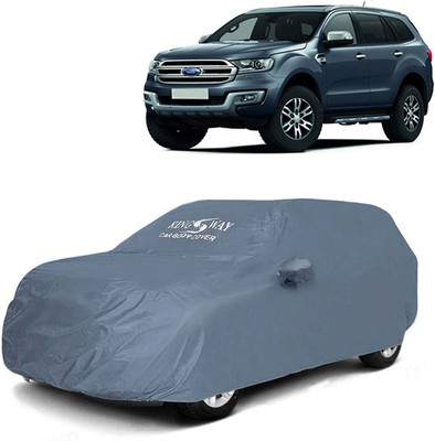 Kingsway Car Cover For Ford Endeavour (With Mirror Pockets)(Grey, For 2015, 2016, 2017, 2018 Models)