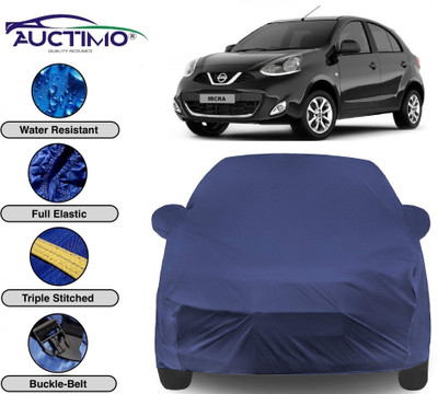 AUCTIMO Car Cover For Nissan Micra (With Mirror Pockets)(Multicolor)