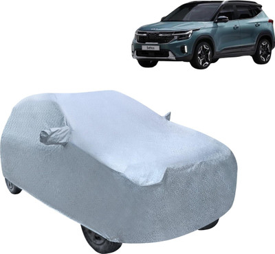 vyas Car Cover For Kia SELTOS (With Mirror Pockets)(Silver, For 2019, 2020, 2021, 2022, 2023, 2024 Models)