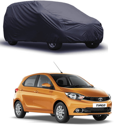 ROYAL AUTO MART Car Cover For Tata Tiago (Without Mirror Pockets)(Grey)