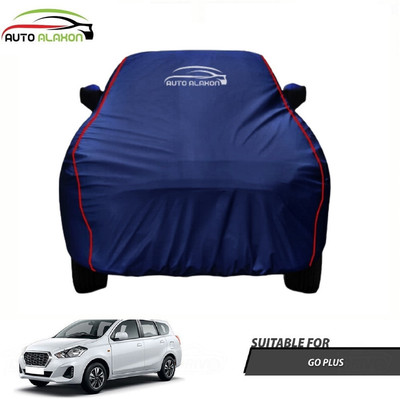 AUTO ALAXON Car Cover For Datsun Go+ (With Mirror Pockets)(Blue)