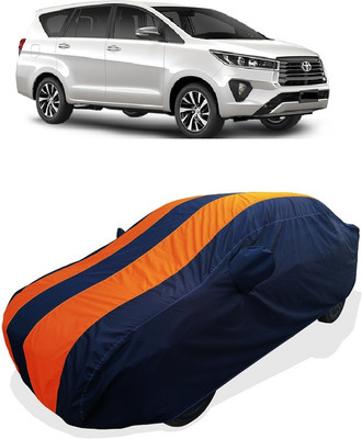 Coxtor Car Cover For Toyota Innova Crysta 2.7 GX AT (With Mirror Pockets)(Orange)