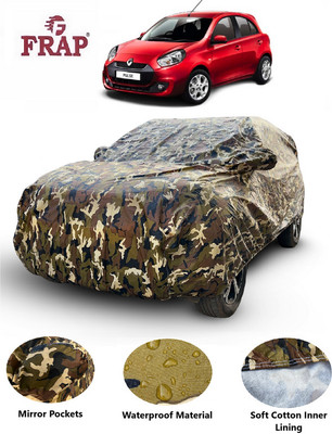 Frap Car Cover For Renault Pulse (With Mirror Pockets)(Multicolor)