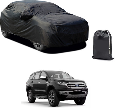 PAGORA Car Cover For Ford Endeavour (With Mirror Pockets)(Black)