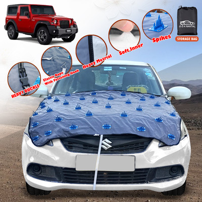 G G K RANTAL Car Cover For Mahindra Thar (Without Mirror Pockets)(Blue)