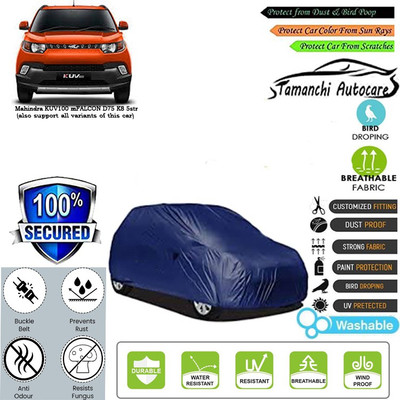Tamanchi Autocare Car Cover For Mahindra KUV100 mFALCON D75 K8 5str(Blue)