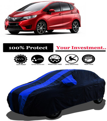 Amexride Car Cover For Honda Jazz 1.2 VX i VTEC (With Mirror Pockets)(Multicolor)
