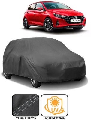 AutoRetail Car Cover For Hyundai i20 (Without Mirror Pockets)(Grey)