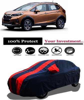 Amexride Car Cover For Honda WRV i-DTEC S Diesel (With Mirror Pockets)(Red)