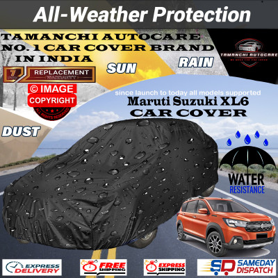 Tamanchi Autocare Car Cover For Maruti Suzuki XL6(Black)