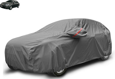 MOCKHE Car Cover For Chevrolet Aveo (With Mirror Pockets)(Grey)