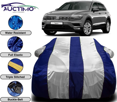AUCTIMO Car Cover For Volkswagen Tiguan (With Mirror Pockets)(Multicolor)
