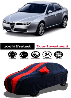 Amexride Car Cover For Alfa Romeo Sedan 159 2.4 JTD (With Mirror Pockets)(Red)