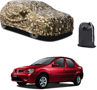 PAGORA Car Cover For Renault Logan Edge (With Mirror Pockets)(Yellow, For 2019, 2020, 2021, 2022, 2023 Models)