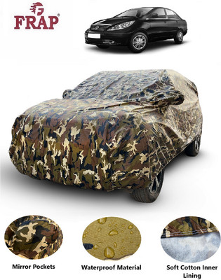 Frap Car Cover For Tata Manza (With Mirror Pockets)(Multicolor)