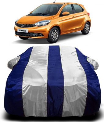 R Rayvin Star Car Cover For Tata Tiago (With Mirror Pockets)(Multicolor)