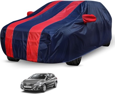 Auto Hub Car Cover For Maruti Suzuki S-Cross (Without Mirror Pockets)(Black, Red)