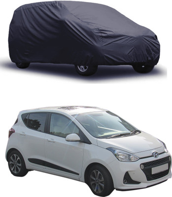 ROYAL AUTO MART Car Cover For Hyundai i10 (Without Mirror Pockets)(Grey)