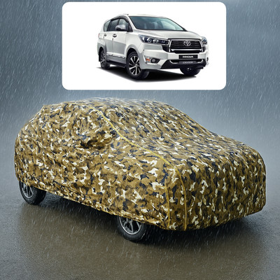PAGORA Car Cover For Toyota Innova (With Mirror Pockets)(Yellow, White)