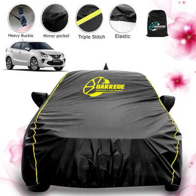 GARREGE Car Cover For Toyota Glanza V (With Mirror Pockets)(Black, For 2019, 2020, 2021, 2022, 2023 Models)