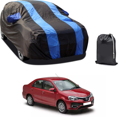 PAGORA Car Cover For Toyota Etios (With Mirror Pockets)(Blue)