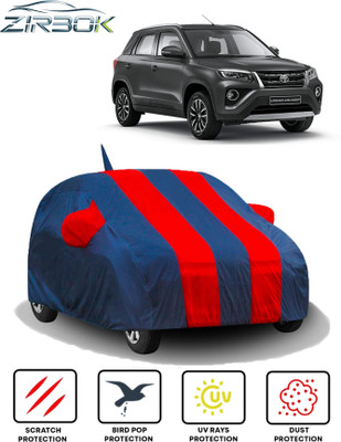 ZIRBOK Car Cover For Toyota Urban Cruiser (With Mirror Pockets)(Red, Blue)