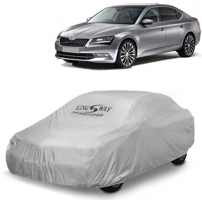 Kingsway Car Cover For Skoda Superb (Without Mirror Pockets)(Silver, For 2015, 2016, 2017, 2018, 2019 Models)