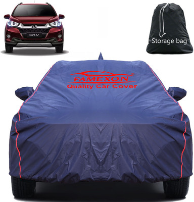 FAMEXON Car Cover For Honda WRV (With Mirror Pockets)(Blue)