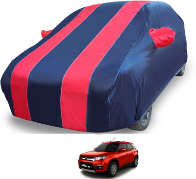 MOCKHE Car Cover For Maruti Suzuki Vitara Brezza (With Mirror Pockets)(Red)