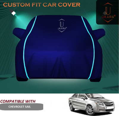 Ukara Car Cover For Chevrolet Sail (With Mirror Pockets)(Blue)