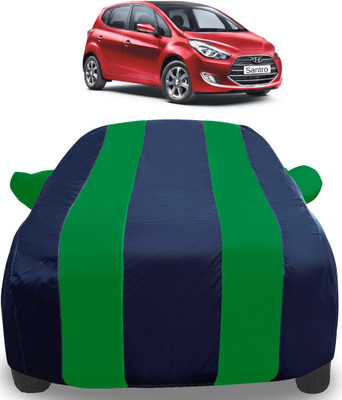 Amanzo Car Cover For Hyundai Santro Embera (With Mirror Pockets)(Green)
