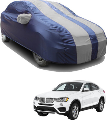 SS FOR YOUR SMART NEEDS Car Cover For BMW X1 (With Mirror Pockets)(Silver, Blue)
