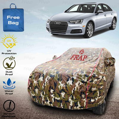 Frap Car Cover For Audi A4 (With Mirror Pockets)(Multicolor, Red)