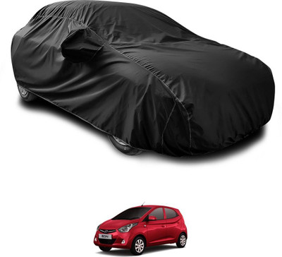 GOSHIV-car and bike accessories Car Cover For Hyundai Eon (With Mirror Pockets)(Black)