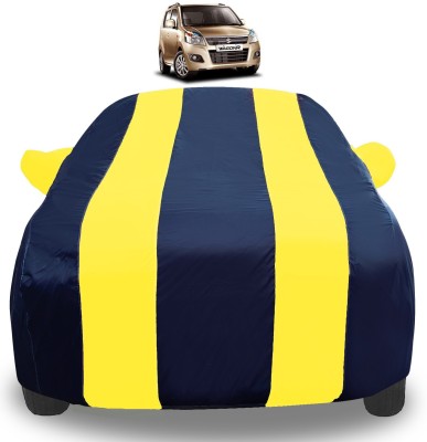 Auto Hub Car Cover For Maruti WagonR (With Mirror Pockets)(Yellow)