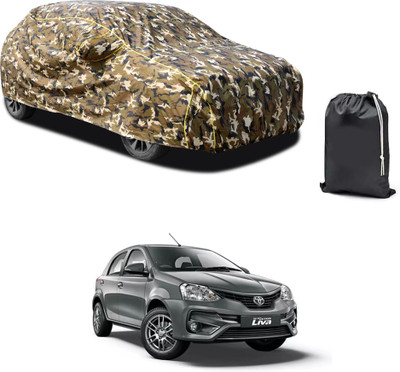 PAGORA Car Cover For Toyota Etios Liva (With Mirror Pockets)(Yellow)