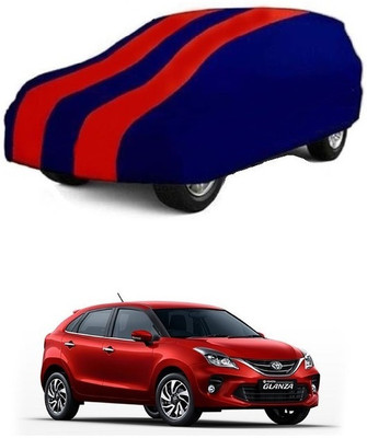 prajapati Car Cover For Toyota Glanza G Smart Hybrid Petrol (Without Mirror Pockets)(Red, Blue)