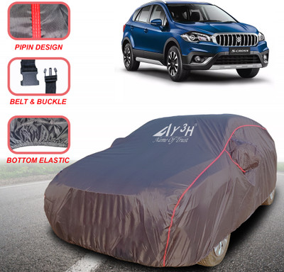 Y3H Car Cover For Maruti Suzuki S-Cross (With Mirror Pockets)(Grey)
